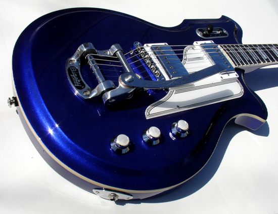 Eastwood Airline Map Limited Edition Electric Guitar (Electric Indigo)