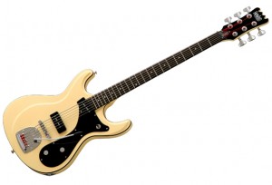 Eastwood Sidejack Bass VI Guitar (Vintage Cream)