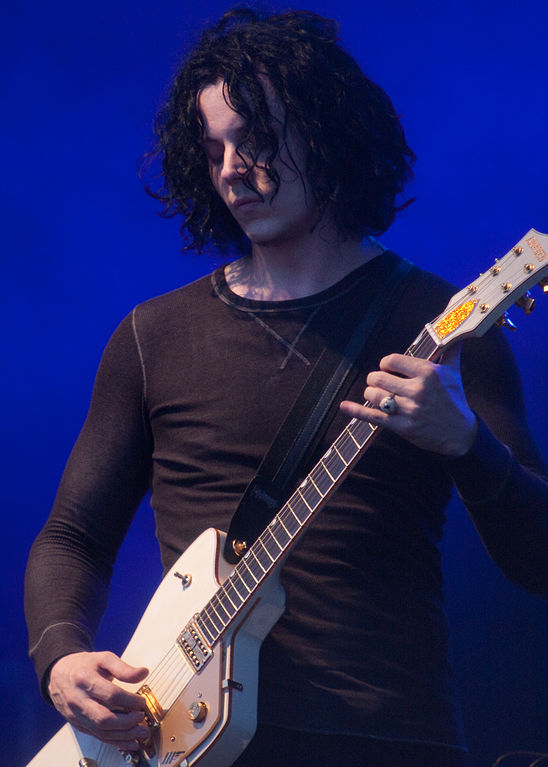 Jack White and his 1957 Gretsch G6199 Billy-Bo Jupiter Thunderbird Guitar