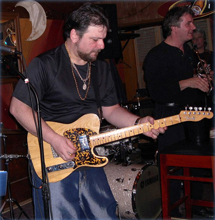 Joey Leone with his Fender Telecaster