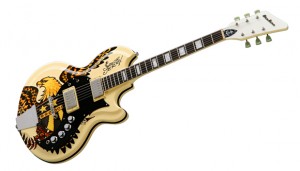 Limited Edition Sailor Jerry Guitar from Airline Guitars (front)