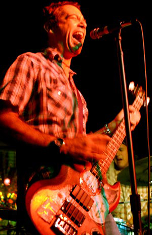 Mike Watt with his 1963 Gibson EB3 Bass Guitar