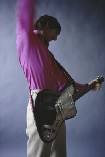 Pete Townshend with a Coral Hornet guitar