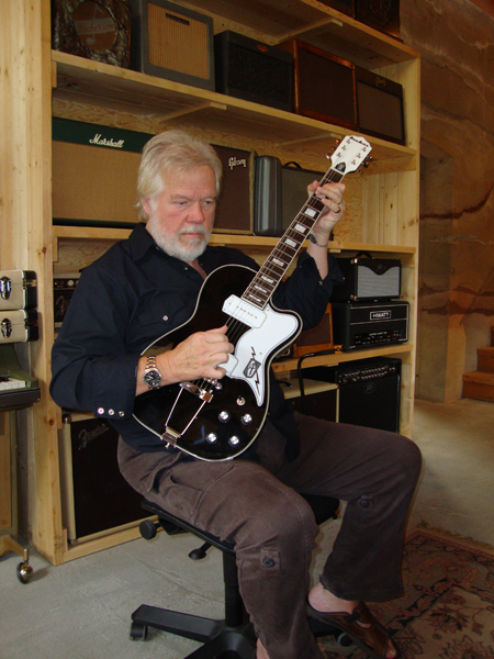 Randy Bachman with his Airline Tuxedo Guitar