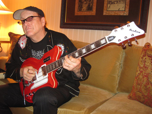 Cheap Trick's Rick Nielsen (Airline Map Guitar)