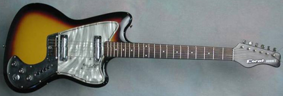 Vintage 1960's Coral Hornet Electric Guitar
