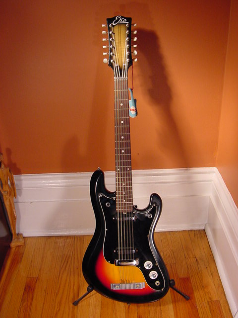 Vintage 1960's EKO Cobra 12-String Electric Guitar (Sunburst)