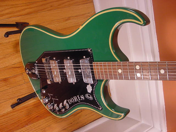 Vintage 1960's Wandre Doris Electric Guitar (Green)