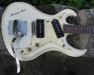 Vintage 1967 TOKIA Hummingbird Electric Guitar (White)