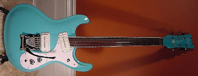 2002 Mosrite Electric Guitar (ocean blue, Japanese re-issue)