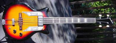 Vintage 1960's Airline Electric Bass Guitar