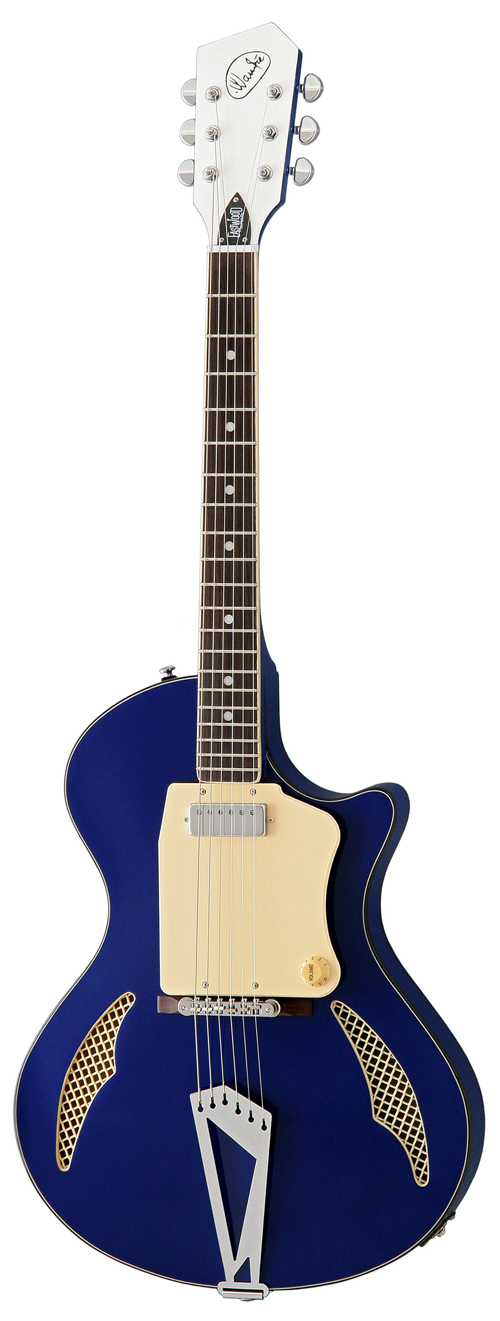 Wandre Tri-Lam Electric Guitar from Eastwood Guitars (Blue)