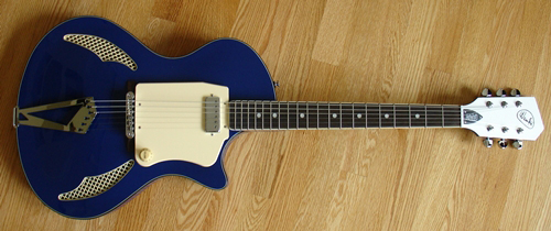 Wandre Tri-Lam Electric Guitar (Blue)