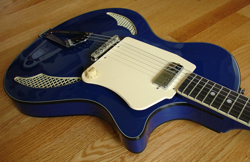 Wandre Tri-Lam Electric Guitar (Blue)