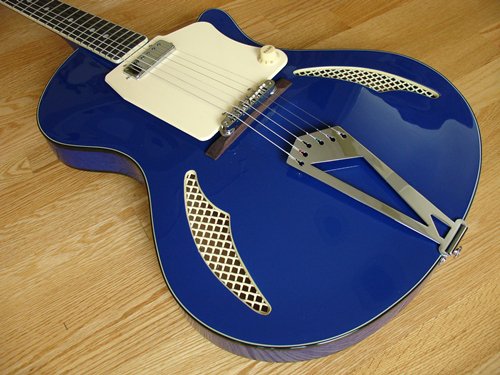 Wandre Tri-Lam Electric Guitar (Blue)