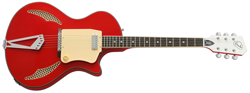 Wandre Tri-Lam Electric Guitar from Eastwood Guitars (Red)